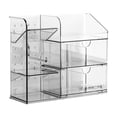 thumbnail image 3 of Sentmoon Tall Corner Shelf Corner Shelf Stand Makeup Organizer for Home Vanity Drawer Adjustable Layered Drawer Storage Box for Cosmetics and Jewelry, 3 of 7