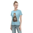 thumbnail image 4 of T-Shirt Basique à Manches Courtes pour Femmes Demon Slayer Blade Tanjiro, 4 of 6