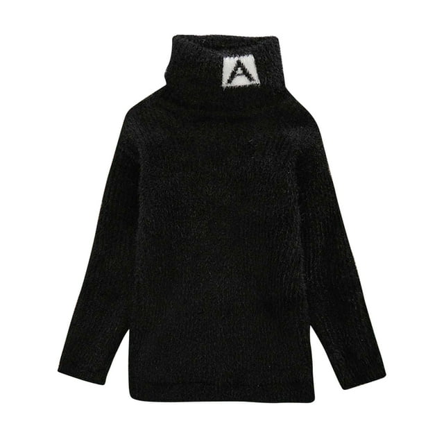TIMIFIS Chandail en Tricot pour Garçons, Col Roulé, Manches Longues, Ample, Chandail-Over