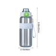 thumbnail image 3 of Sports Water Bottle with Straw and Spout Lid, Leakproof BPA Free Toxic Free Plastic Sports Bottle for Gym, Hiking, School, Travel,Multiple Occasions, 3 of 6