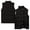 Black, variant on Women's Casual Fashion Sleeveless Vest Solid Color Cotton Jacket Black L