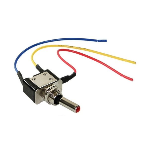 Metal Toggle Switches [ON/OFF] with RED LED