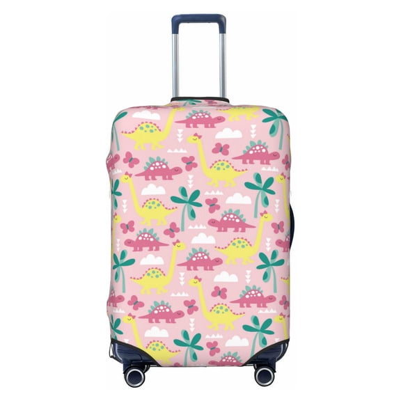 Kdxio Dinosaur Pattern Luggage Cover for Travel,Elastic and Durable,Fits 18-32 Inch,-No luggage included