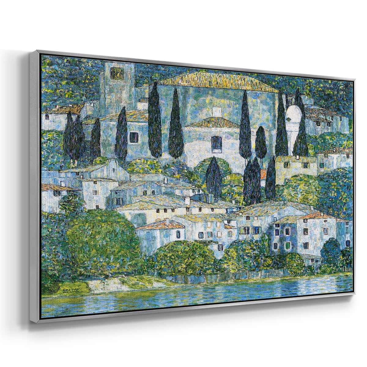 Vintage Landscape-CXIII By Wexford Home Framed in Silver Wood Gallery Wrapped Canvas 17 in. x 25 in.