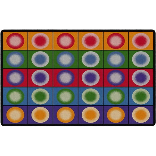 Flagship Carpets FE118-44A 7 ft. 6 in. x 12 ft. Dot Spots Rug - Rectangle