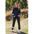 thumbnail image 4 of Conjunto Deportivo para Mujer PRETTYGARDEN Dos Piezas Azul Marino Talle Grande, 4 of 8