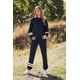 thumbnail image 4 of Conjunto Deportivo para Mujer PRETTYGARDEN Dos Piezas Azul Marino Talle Grande, 4 of 8