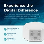 تقنيات الصوت التكيفية LectroFan آلة الضوضاء البيضاء الكلاسيكية - آلة صوت النوم المدمجة لغرفة النوم والسفر والدراسة والمزيد - 20 مروحة غير منحرفة وأشكال مختلفة من الضوضاء البيضاء - أبيض