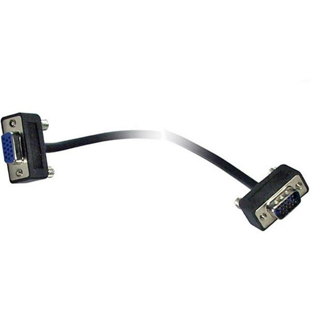 QVS CC320M1-03 3 Pi Haute Performance Ultra Mince VGA-QXGA HD15 Mâle à Femelle Câble Tri-Écran