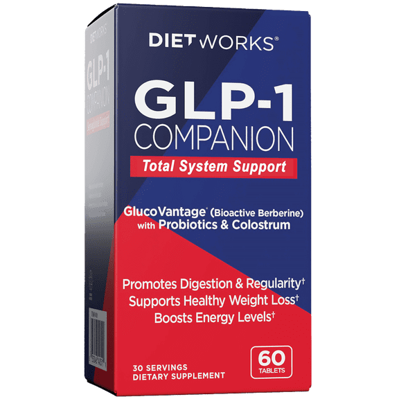 GLP-1 Companion, Promotes Digestion and Regularity, Boosts Energy Levels, 60 Tablets