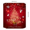thumbnail image 3 of Lilixerw Christmas Shower Curtain,Waterproof Bathroom Curtain with Festival Print for Holiday Party Decor,35 x 71 Inch, 3 of 5