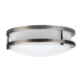 thumbnail image 5 of Solero Ii 1 - Light Brushed Steel / Silver Transitional LED Metal Flush Mount Light, 5 of 5