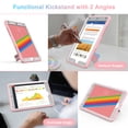 thumbnail image 2 of Funda CCMAO para iPad de 9ª, 8ª y 7ª generación de 10,2 pulgadas con soporte, color rosa, 2 of 9