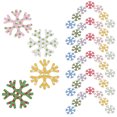 thumbnail image 3 of Shisuyan 100pcs 25mm Christmas Snowflake Shape Design DIY Wooden Buttons for Scrapbooking Craft DIY (Colorful), 3 of 9