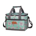 thumbnail image 2 of FastXmas Lunch Bag, Insulated Lunch Box, Soft Cooler Cooling Tote , Double Zipper and Handle Design Lunch Bag for Adult Men Women, Black(9.8"x6.3"x7.8"), 2 of 6