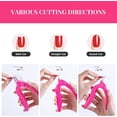 thumbnail image 5 of Nail Clippers for Acrylic Nails with Sizer and Catcher Adjustable Nail Tip Cutter with Length Measurement Dial Artificial Fake Acrylic Extension Trimmer Nail Art Salon Home Manicure Tool Pink, 5 of 5