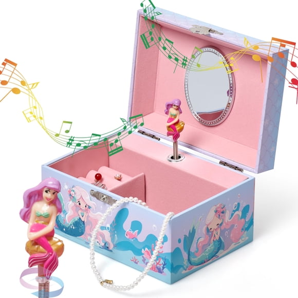 Caja de Joyas Musical Sirena Jewelkeeper 15x10x9 cm