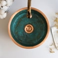 thumbnail image 5 of 16" Handmade Green Patina 100% Solid Copper Kitchen & Bathroom Vessel Sink Bowl – Countertop Basin for Vanity & Powder Room | Eco-Friendly Rustic Copper Sink with Drain Cap, 5 of 7