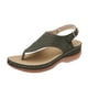 thumbnail image 2 of Chanclas de verano para mujer, zapatillas con tacón de cuña, sandalias, chanclas informales, zapatos de mujer Wmkox8yii sa5141, 2 of 9