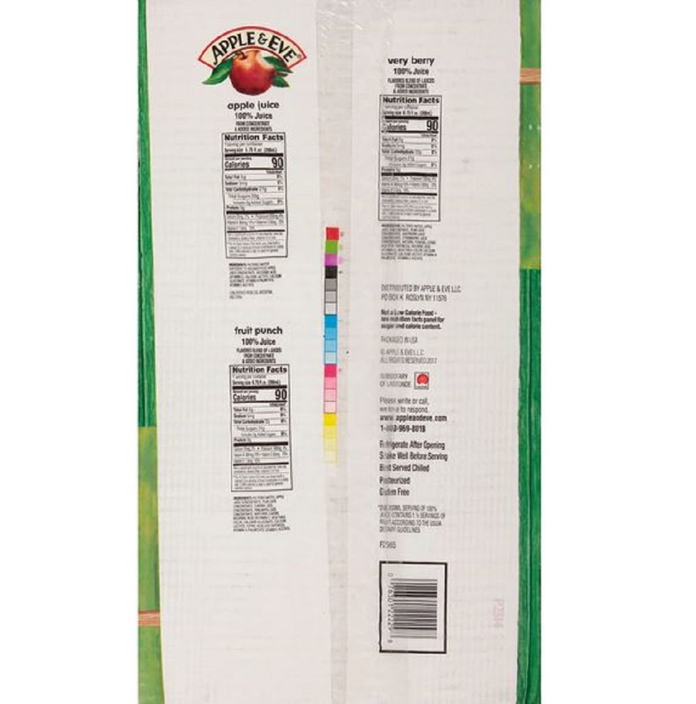 Fruit Juice Bonus Variety Pack, 36 pk./6.7 oz.by Apple & Eve 100%