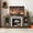 Grey, variant on 58" Modern TV Stand with 2-Door Storage, Faux Stone Media Console Cabinet for TVs Up to 65 Inch Living Room, Cherry
