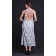 thumbnail image 3 of Bimba Robe de Plage Dos Nu Imprimée Aquarelle pour Femmes Col Halter Long RayonDress-TG, 3 of 6