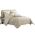 thumbnail image 1 of Dely 8pc Satin King Size Comforter Set with Shams, Reversible Gold, 1 of 1