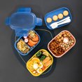thumbnail image 4 of 1 Set 1900ML Lunchbox avec Couverts Étanche 5 Compartiments Résistant à la Chaleur Rectangulaire Enfants Adultes Nourriture Box pour l'École, 4 of 8