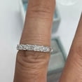 thumbnail image 4 of Hitanshu Jewels 2Ct Cubic Zirconia Half Eternity Wedding Band 14K White Gold Plated, 4 of 5