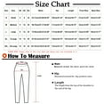 thumbnail image 2 of Buigttklop Pants for Women 2024 Plus Size Women Loose Casual Comfortable Solid Color Straight Leg Wide Leg Pants Elastic Waist Solid Comfy Jogging Jogger Pants with Pockets, 2 of 5