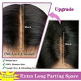 thumbnail image 6 of Mnador 2x6 SKINLIKE Real HD Lace Closure Deep Parting Straight Human Hair, 6 of 7