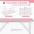 thumbnail image 6 of Alden Design 32"L Adjustable Foldable Pet Grooming Table, Pink, 6 of 10