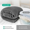 thumbnail image 6 of Ameha Fleece Blanket Bulk Pack of 14 For Wholesale, Wedding Guests, Favors, Homeless Adult Washable Winter Blanket Warm Cozy 60x80 Twin Silver, 6 of 11