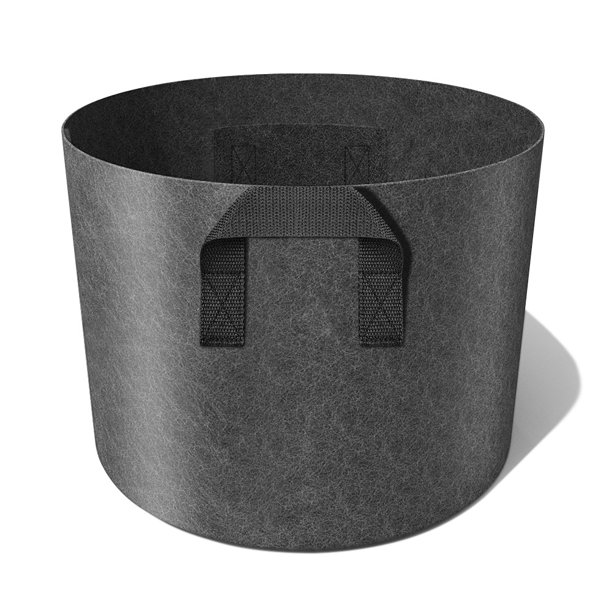 Bolsa de plantación no tejida, bolsa redonda de fieltro para jardinería