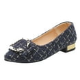 thumbnail image 1 of Femmes Filles Unies Grande Taille à Enfiler Plates Peu Profondes Confort Décontractées Chaussures Simples, 1 of 9