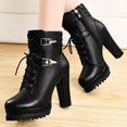 thumbnail image 5 of Botas hasta la rodilla de alta calidad para mujer, botas de invierno de cuero suave hasta la rodilla, zapatos de Botas Largas de piel cálida y cómoda, color negro y marrón, 5 of 5
