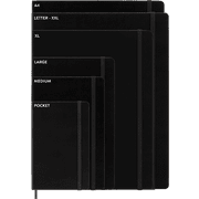 Moleskine Classic Notebook, Hard Cover, Large (5 x 8.25), Squared, Black,