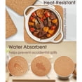 thumbnail image 6 of High Density Thick Square Cork Pad for Hot Dishes, 8 Inch Heat Multifunction Coaster, Pads, 6 of 7