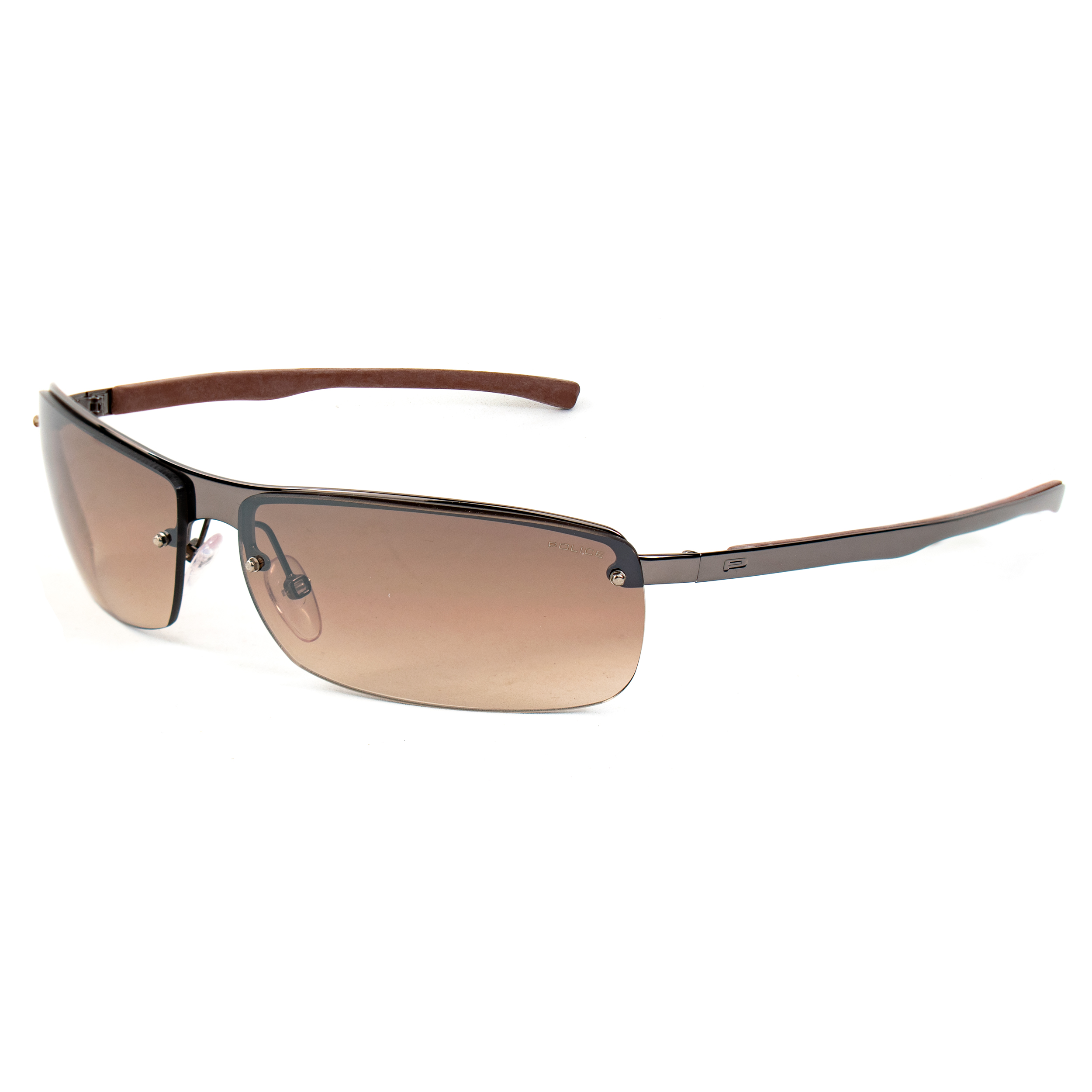 SUNGLASSES POLARIZED FASHION SUN GLASSES POLICE BROWN DEGRADED MIRROR