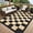 Black Coffee, variant on Memoryfield Waterproof 8' x 10' Outdoor Rug, Reversible Plastic Straw Rugs, Foldable Modern Geometric Plaid Outside Camping Carpet for Picnic, Backyard, Deck, Black & Brown