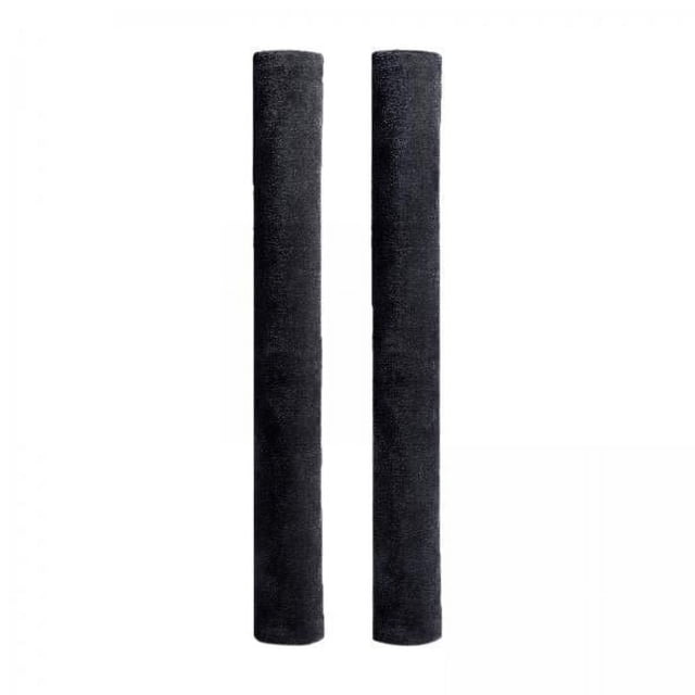 veasfak 2x2 Pièces Poignées de Porte de Réfrigérateur Protecteur de Bouton de Porte Antidérapant Réutilisable Lavable pour Micro-Ondes, Noir, 2 Pcs