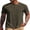 Army Green, variant on Mens Henley Shirts Short Sleeve Casual Button Textured T Shirt Basic Soild Tee Henley Summer Top