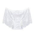 thumbnail image 3 of Women Floral Lace High Waist Underwear Full Coverage Panties Mesh Breathable See Through Briefs Soft Stretch Lingerie Underwear Women No Show Vintage America Shorts for Women Seamless Bikini Underwear, 3 of 3