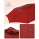thumbnail image 3 of Sombrilla para Patio, Sombrilla de Mesa de Exterior de 2,29 m, con 8 costillas, UPF 50+, Inclinación Doble de 30°, Base no Incluida, para Patio, Jardín, Piscina, Rojo, 3 of 6