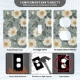 thumbnail image 3 of Yayeee Blank Wall Plate Cover 1-Gang 4.5"x2.7" Home Unused Decorative Outlet, Sage Green Flower Pattern, 3 of 7