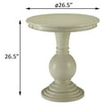 thumbnail image 5 of Coffee Tables, Antique White Accent Table with Pedestal Base, Antique White Wooden Coffee Tables,Wood Coffee Tables With Storage, Furniture Primary Living Space Tables Antique White Accent Table with, 5 of 6