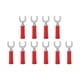 thumbnail image 1 of Conectores de cable de pala de horquilla orificio de 4 mm / 02 pulg Material de latón de 8 mm / 03 pulg Conector de cable tipo U Aspecto de PVC 30Vac-60Vdc para consolas de ANGGREK Otros, 1 of 8