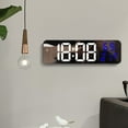 thumbnail image 6 of sruoe Alarm Clock, Digital Clocks, Clock Alarm Bedside, Clock Alarm Radio, Clock Alarm Digitalalarm, LED Large Mirror Digital Clock, Heavy Sleepers Alarm Clock,Plastic, 6 of 6