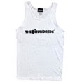 thumbnail image 2 of The Hundreds Men's Tank Top Adam Bar Logo Sleeveless Tee T-Shirt (Small, White), 2 of 3