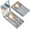 1, variant on 5- Professional Makeup Brush Set with Mirror & Travel Case  Vegan Bristles for   Luxury - Box,Portable  Kit for Brides,Travel,-the-Go Touchups ()